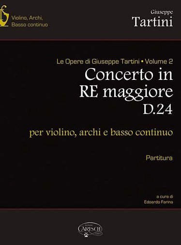 G. Tartini: Concerto in Re maggiore D.24, VlStrBc (Part.)