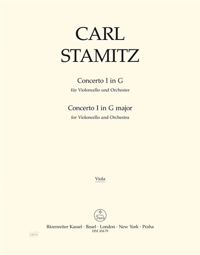 C. Stamitz: Konzert für Violoncello und Orchester Nr.  (Va2)