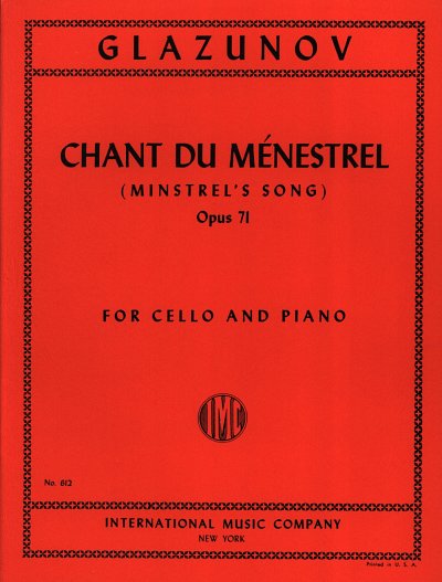 Canto Del Menestrello Op. 71 (Bu)