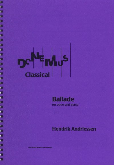 H. Andriessen: Ballade, ObKlav