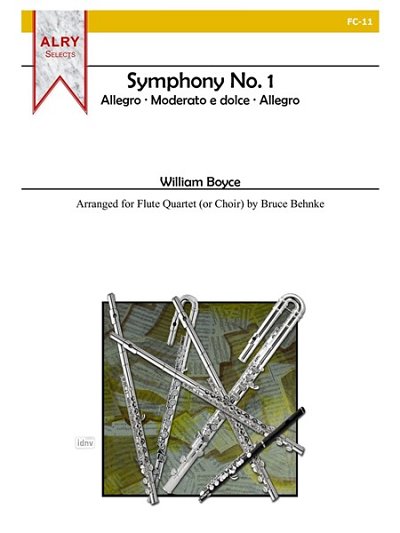 W. Boyce: Symphony No. 1, FlEns (Pa+St)