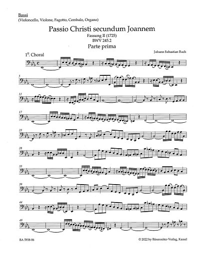 J.S. Bach: St. John Passion "O Mensch, bewein" BWV 245.2