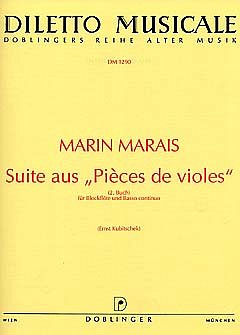 Marais Marin / Kubitschek E.: Suite (Pieces De Violes Buch 2