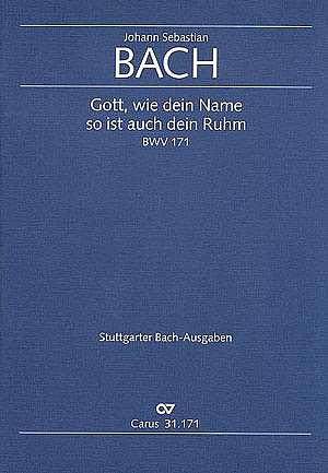 J.S. Bach: Gott, wie dein Name, so ist , 4GesGchOrch (Part.)