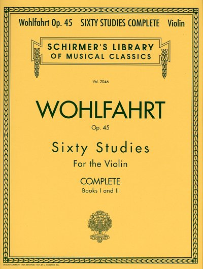 F. Wohlfahrt: Sixty Studies op. 45, Viol
