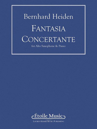 B. Heiden: Fantasia Concertante (piano reduction), ASaxKlav