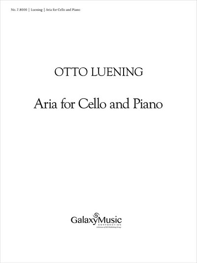 Aria for Cello and Piano, VcKlav (KlavpaSt)