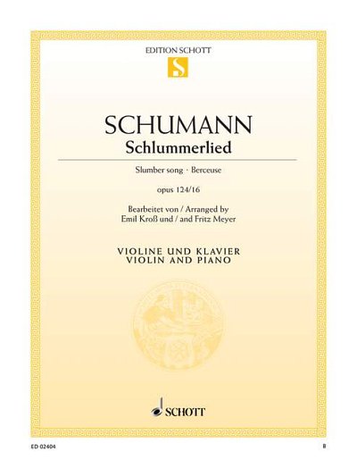 S. Robert: Schlummerlied op. 124/16 , VlKlav