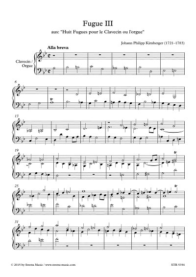 DL: Fugue III, Klavier [Cembalo/Orgel]