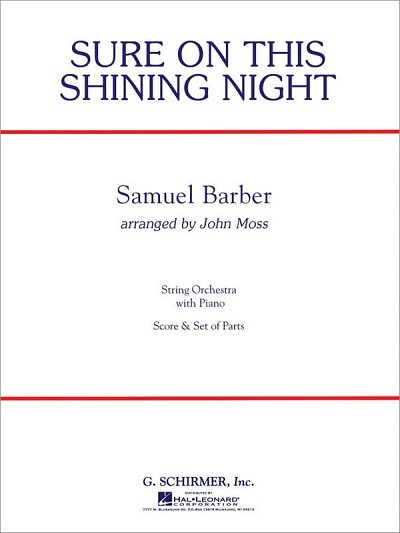 Sure On This Shining Night - Score Only