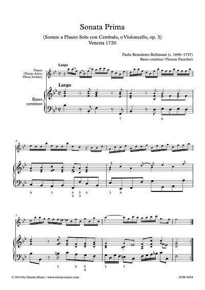 DL: P.B. Bellinzani: Sonata Prima aus: 