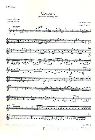 V.A. Lucio: Concerto g-Moll op. 12/1 RV 317 / PV 343  (Vl2)