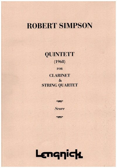 Clarinet Quintet 1968 (Part.)