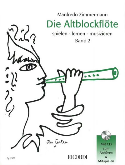 M. Zimmermann: Die Altblockflöte 2, Ablf (+CD)