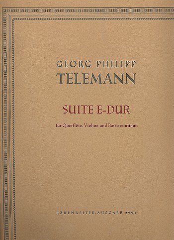 G.P. Telemann: Suite für Flöte, Violine und Basso continuo E-Dur TWV 42:E2
