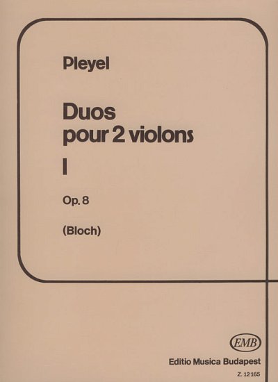 I.J. Pleyel: Duos op. 8, 2Vl (Sppa)