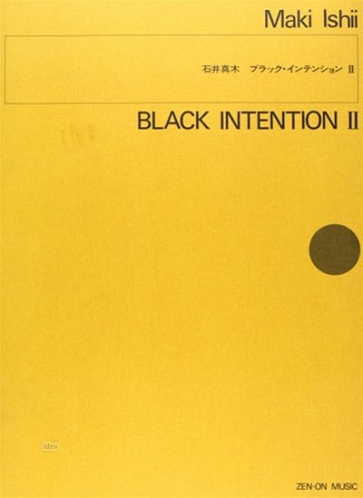 I. Maki: Black Intention II, ObKlarFg (Sppa)