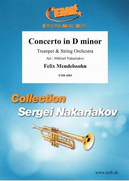 F. Mendelssohn Barth: Concerto in D minor, TrpStro (Pa+St)