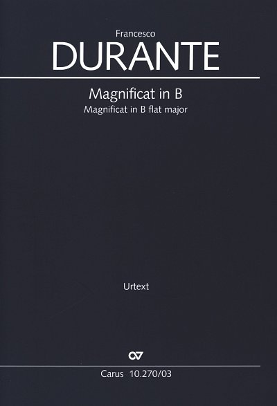 F. Durante: Magnificat in B, 4GesGchStrBc (KA)
