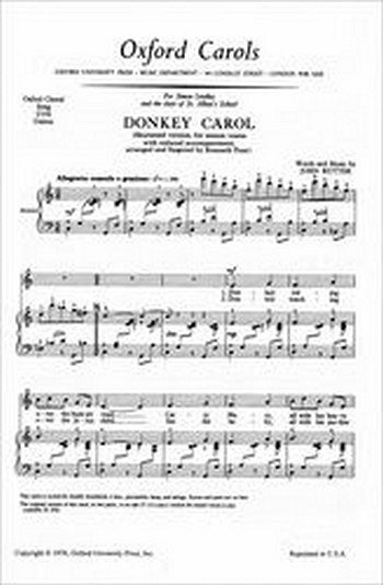 J. Rutter: Donkey Carol (Chpa)
