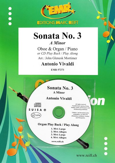 A. Vivaldi: Sonata No. 3, ObKlv/Org (+CD)