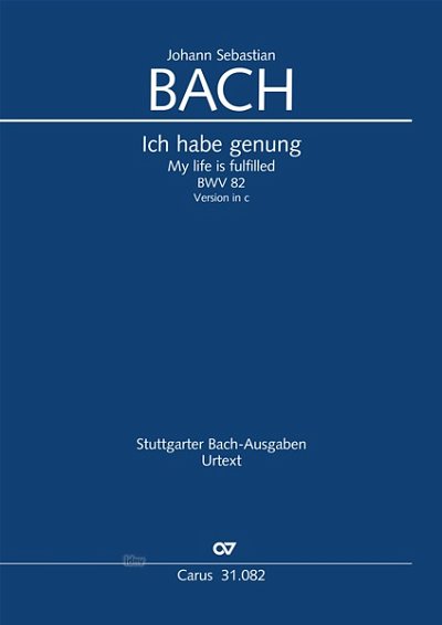 DL: J.S. Bach: Ich habe genung c-Moll BWV 82, BWV3 82.1, (Pa