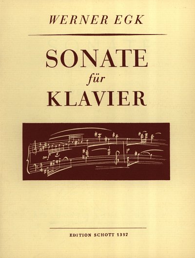 W. Egk: Sonate , Klav
