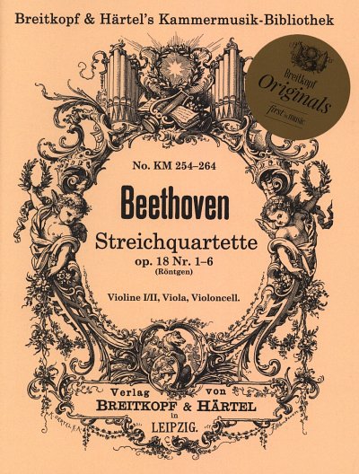 L. v. Beethoven: Streichquartette op. 18 N, 2VlVaVc (Stsatz)