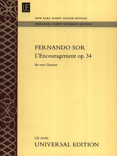 F. Sor: L'Encouragement op. 34 , 2Git (Pa+St)