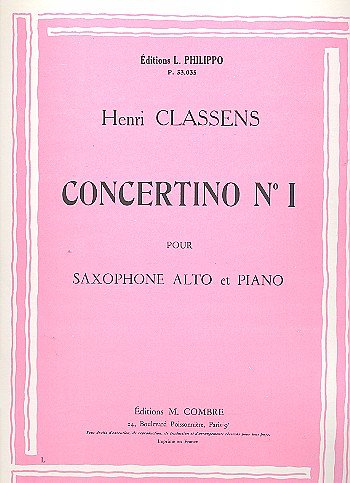 H. Classens: Concertino n°1, SaxKlav (KlavpaSt)