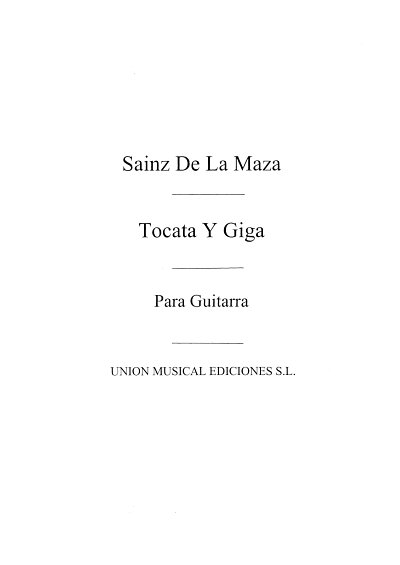 Tocata Y Giga (R Sainz De La Maza), Git