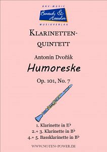 A. Dvo_ák: Humoreske op.101 Nr. 7, 5Klar (Pa+St)