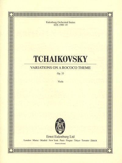 P.I. Tschaikowsky: Variationen ueber ein Rokoko-., Viola