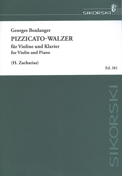 Boulanger Georges: Pizzicato-Walzer für Violine und Klavier