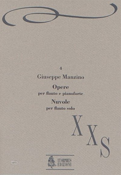 G. Manzino: Works for Flute and Piano and Nuvole for Flute Solo
