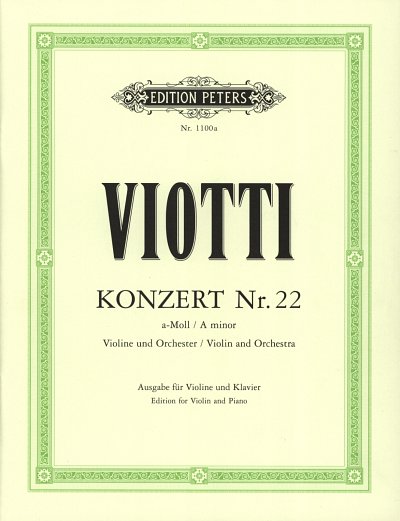 G.B. Viotti: Concerto 22 A-Moll