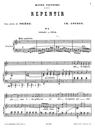 C. Gounod: Repentir No. 3  (KA)