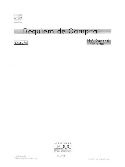 A. Campra: Requiem, Gch6Klv (Bu)