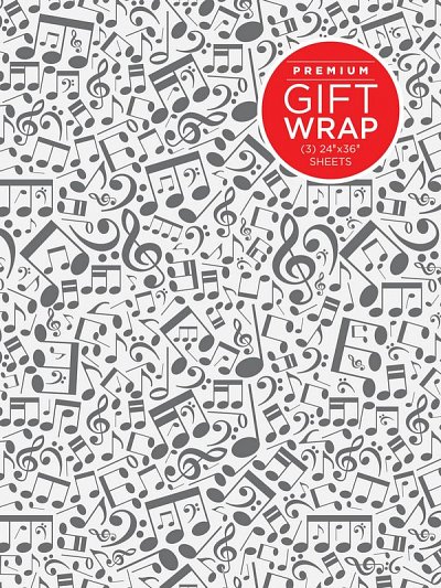 Hal Leonard Wrapping Paper - Music Notes Theme
