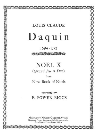 D. Louis-Claude: Noel X, Org