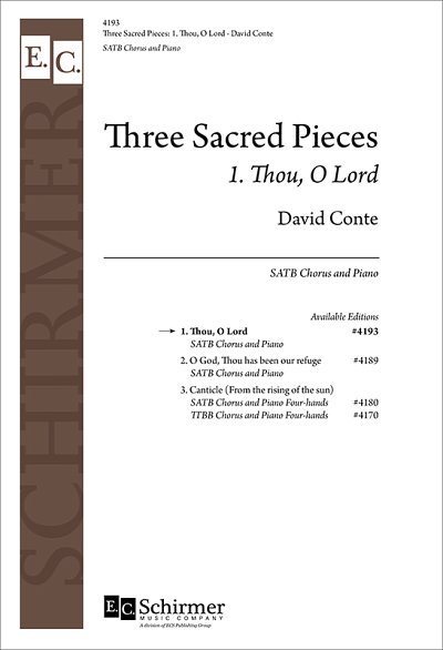 Three Sacred Pieces: No. 1. Thou, O Lord, GchKlav (Part.)