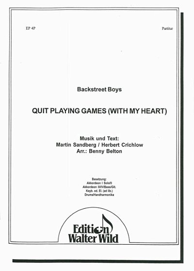 Backstreet Boys: Quit Playing Games (With My Heart)