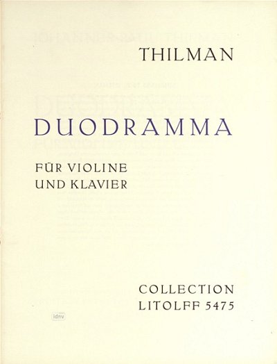 J.P. Thilman: Duodramma