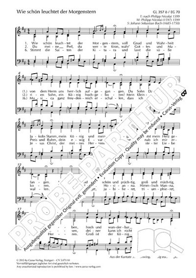 J.S. Bach: Wie schön leuchtet der Morgenstern D-Dur BWV 36,4