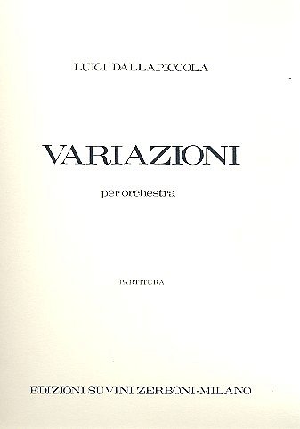 L. Dallapiccola: Variazioni, Kamo (Part.)