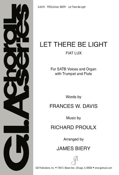 R. Proulx: Let There be Light - Instrument part, Ch (Stsatz)