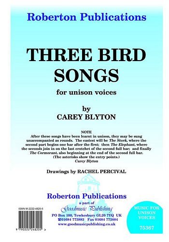 C. Blyton: Three Bird Songs (Chpa)