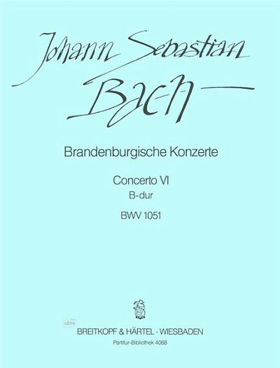J.S. Bach: Brandenburgisches Konzert Nr. 6 , Barorch (Part.)