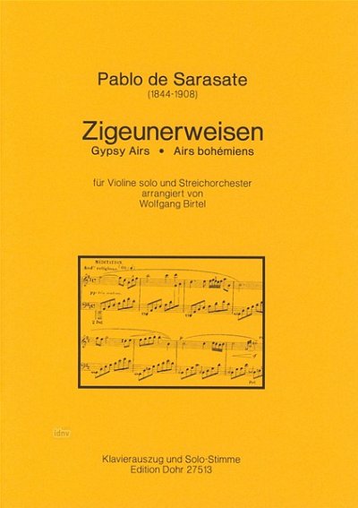 P. de Sarasate: Zigeunerweisen op. 20, VlKlav (KlavpaSt)