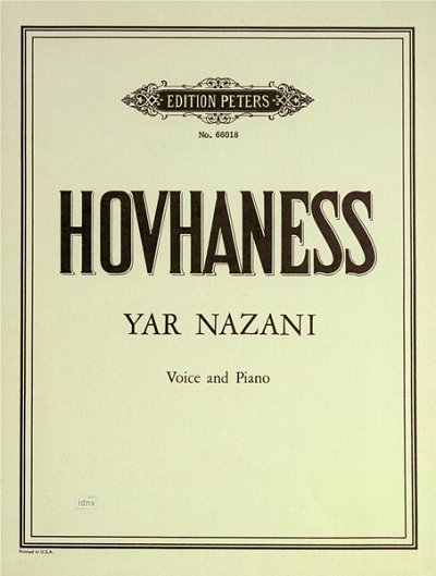 A. Hovhaness: Yar Nazani